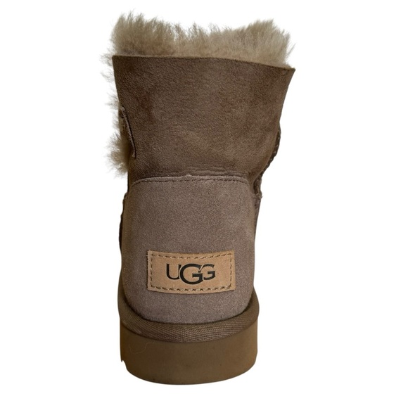 UGG MINI BAILEY BUTTON II CARIBOU BOOTS - WOMEN'S SZ. 6 AMPUTEE 1 SHOE LEFT SHOE - Picture 11 of 16